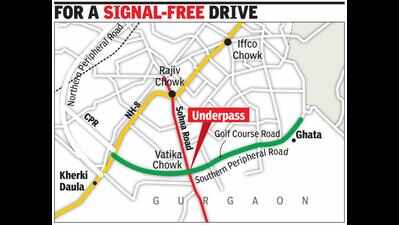 Southern Peripheral Road underpass planned at Vatika Chowk | Gurgaon