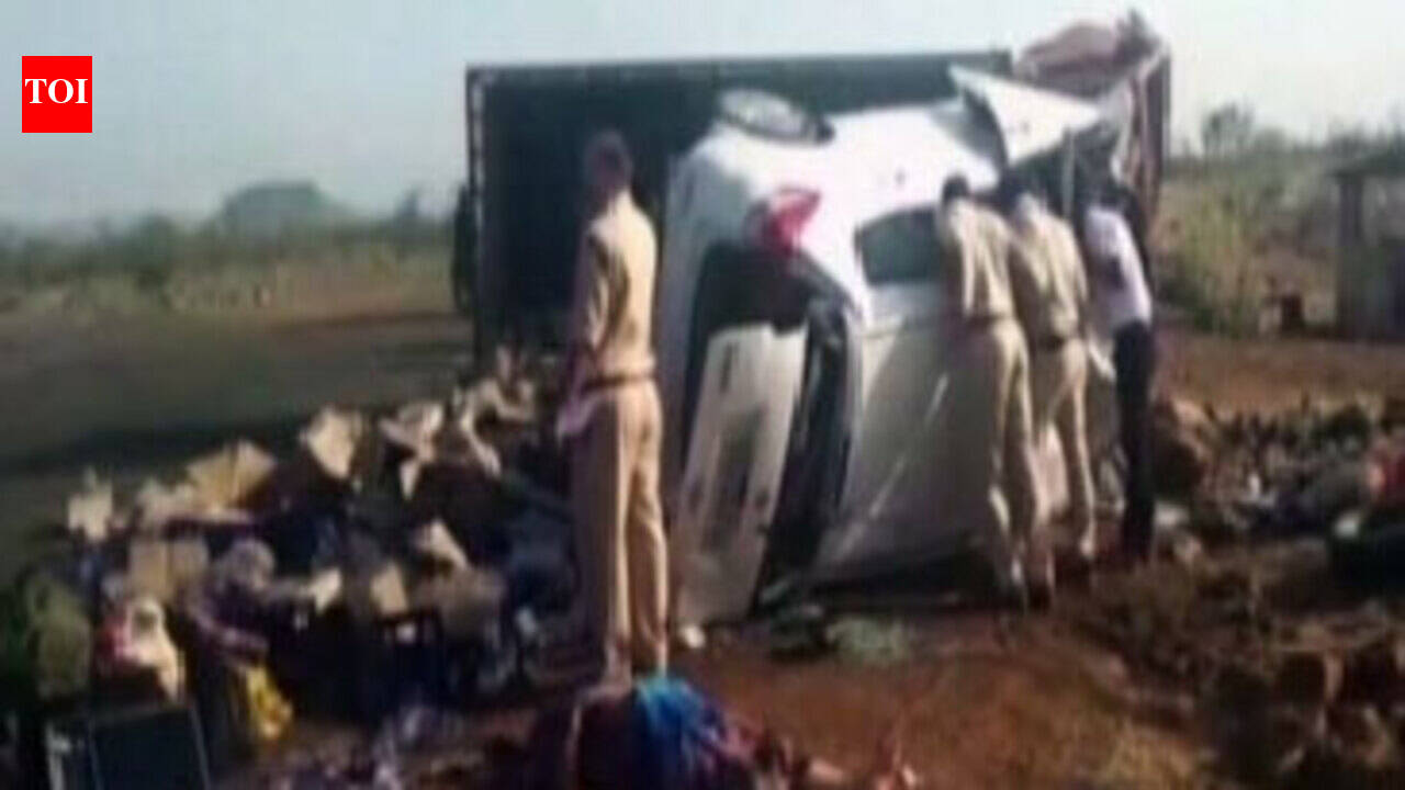 Seven of family dead after car collides with container