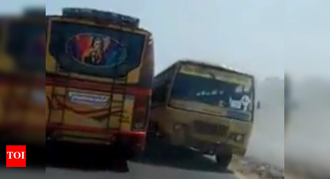 Buses Racing Video: Coimbatore: Video of buses racing goes viral ...