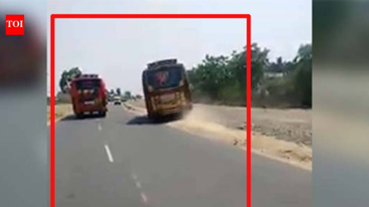 Video of buses racing on Tamil Nadu highway goes viral, two drivers ...