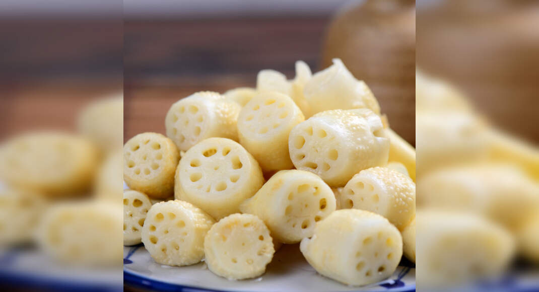 Lotus Stem Pickle Recipe How to Make Lotus Stem Pickle Recipe Homemade Lotus Stem Pickle Recipe