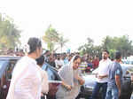 Neela Devii arrives during prayer meet