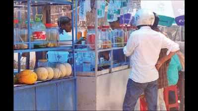 Juice vendors do brisk biz in city