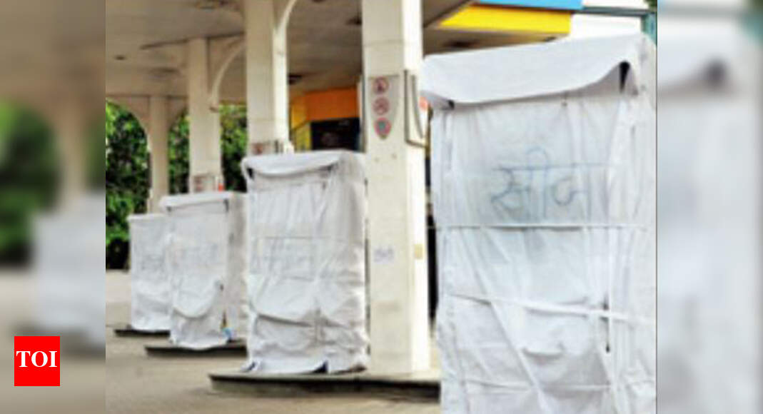 Petrol Pump Sealed Several machines sealed for fraud in petrol sale