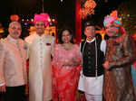 Tikka Satrujit Singh,Rishabh Tongya,Urvashi Khemka,Gautam SJB Rana and Umang Hauteesing during the wedding