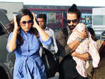 Shahid Kapoor with daughter and wife