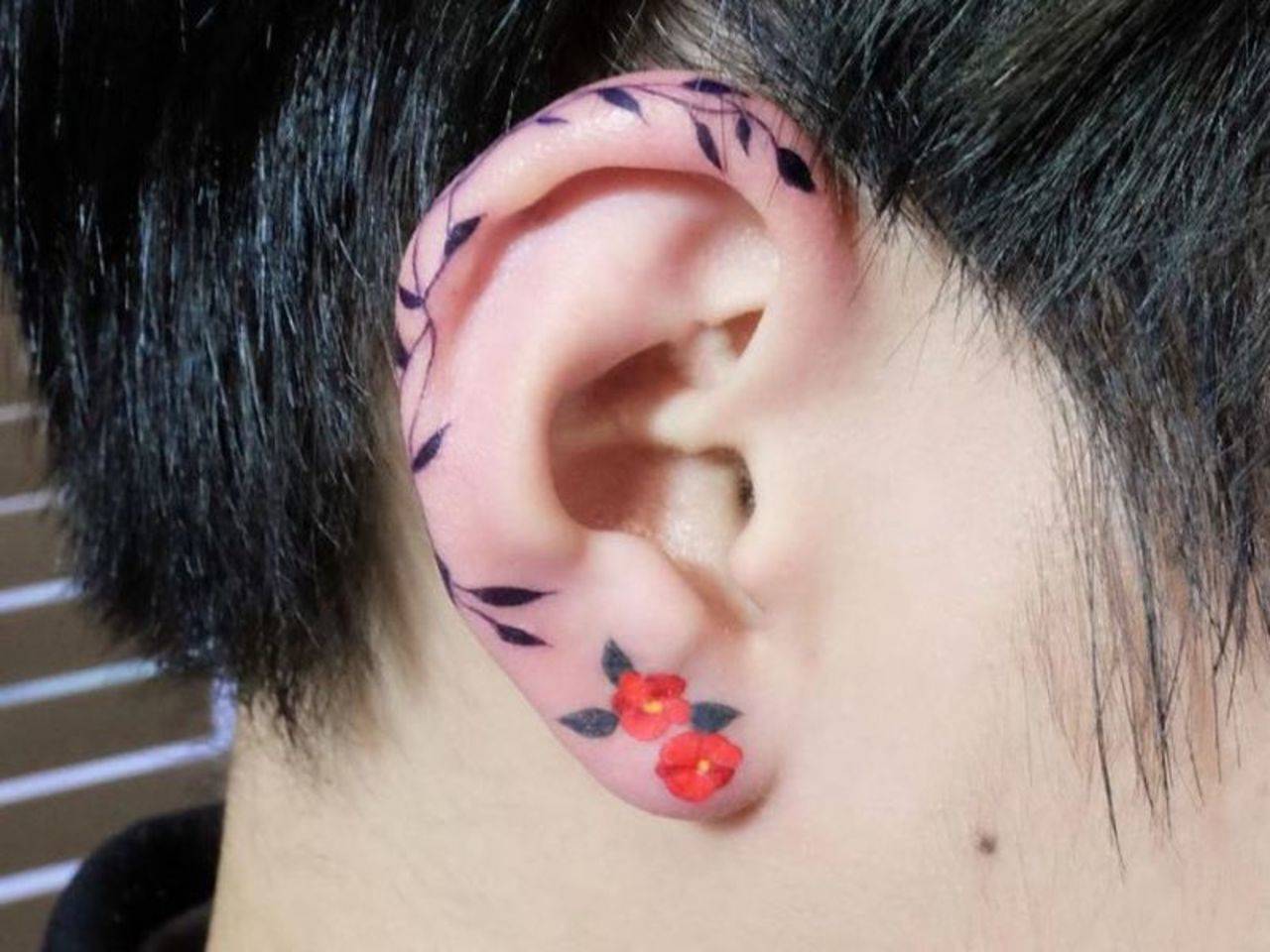 These Dainty Ear Tattoos are Better Than Earrings  SELF