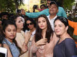 Aishwarya Rai Bachchan with fans