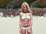 Kirsty Rose Heslewood in strapless bikini