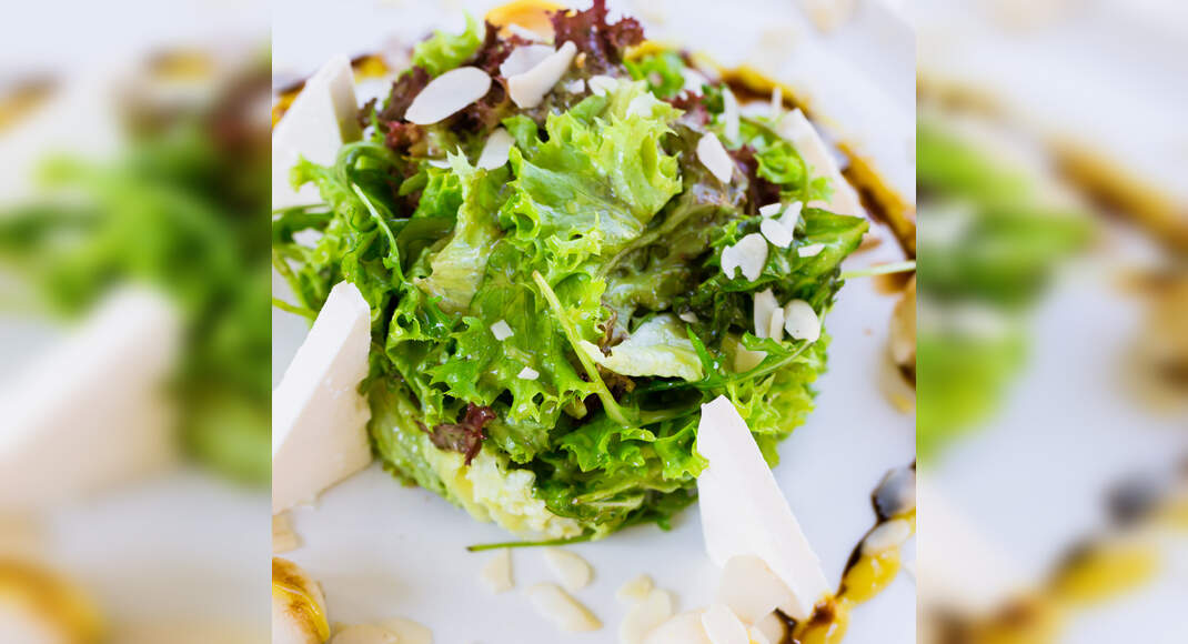 Pear Feta Salad Recipe: How to Make Pear Feta Salad Recipe | Homemade Pear Feta Salad Recipe