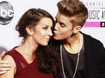 Justin Bieber with Mother