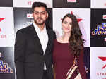 Karam Rajpal and Shivaleeka Oberoi at Star Parivaar Awards 2017
