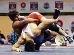 ​ Bajrang Punia fights with Seungchul Lee
