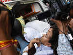 Kapil Mishra being taken to hospital