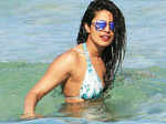 Priyanka in beach water