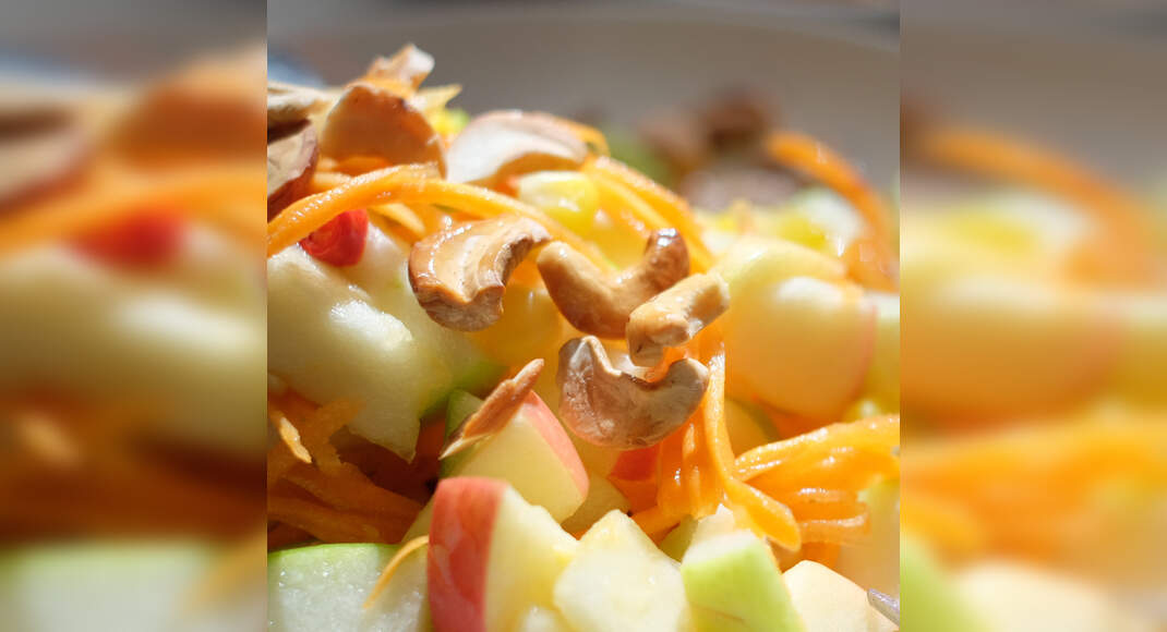 Fruit And Nut Salad Recipe: How to Make Fruit And Nut Salad Recipe | Homemade Fruit And Nut Salad Re