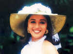 Madhuri wearing a hat