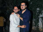 Vishesh Bhatt and Dinesh Vijan at Hindi Medium screening