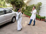 Mamata Banerjee and Rahul Gandhi exchange greetings
