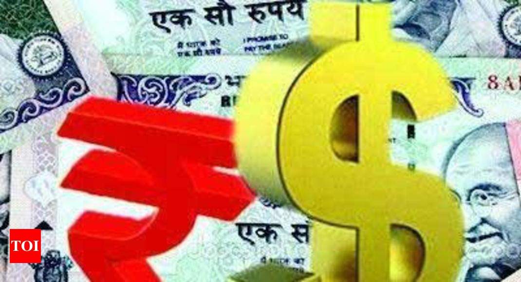 rupee vs dollar: US dollar ends higher against rupee - Times of India