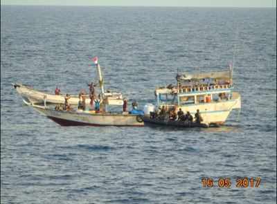 Indian Navy foils piracy attempt, rescues Liberian ship in the Gulf of Aden