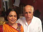 Reema Lagoo with Mahesh Bhatt