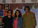 Vinay Pathak, Ruchi Narain and Chunky Pandey smiling for the camera