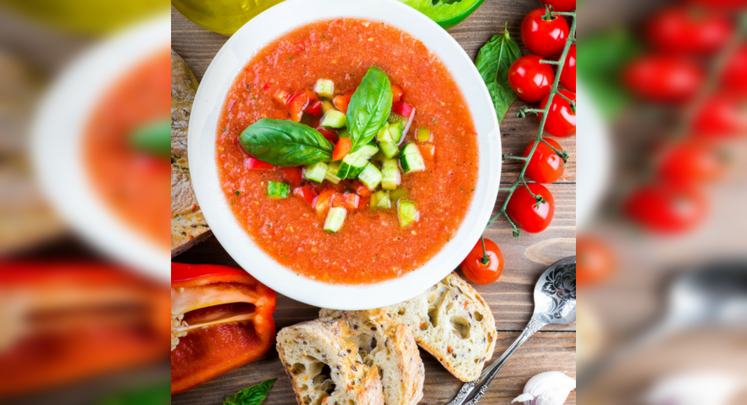 Gazpacho Salsa Recipe: How to Make Gazpacho Salsa Recipe | Homemade Gazpacho Salsa Recipe