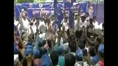 Saharanpur clashes: Dalit protesters gather at Delhi's Jantar Mantar