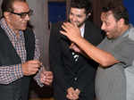 Utkarsh Sharma with Dharmendra and Anil Sharma
