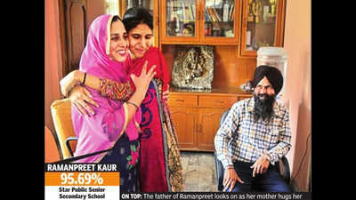 PSEB result - Ramanpreet 1st in Mohali with 95.69%