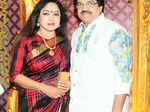 MG Sreekumar poses with a guest