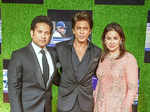 Sachin Tendulkar, Shah Rukh Khan and Anjali Tendulkar