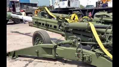 Two howitzer guns reach Pokhran for trial