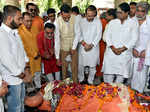 Chandraswami's funeral at Nigambodh Ghat