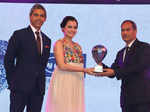 Actress Dia Mirza giving award