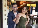Himanshu Kohli and Zoya Afroz pose together during Sweetie Weds NRI promotions
