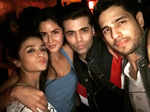 Karan Johar obliges a selfie with Alia Bhatt, Katrina Kaif and Sidharth Malhotra