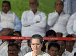 Sonia Gandhi during prayer meeting