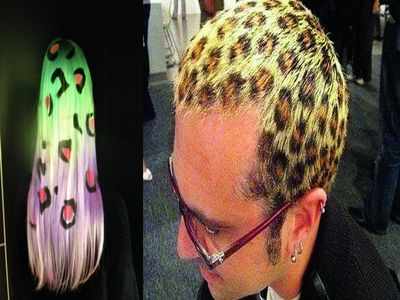 Frontera pistola Indígena In trend: Leopard print hair dye | - Times of India