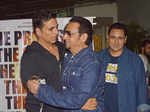 Akshay Kumar and Gulshan Grover hug each other