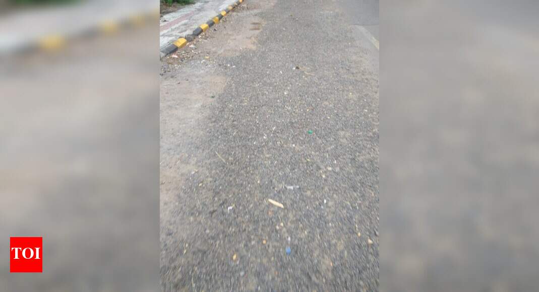 DUG UP ROAD Times of India