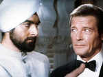 Kabir Bedi and Roger Moore in Octopussy