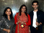 Indira Krishnan, Sonal Sonkavde and Nandish Sandhu posing