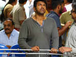 Puneeth Rajkumar at Parvathamma's funeral