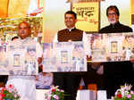 Narendra Singh Tomar, Devendra Fadnavis and Amitabh Bachchan during campaign
