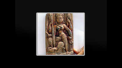4th century Durga idol unearthed during excavation in Gurajala
