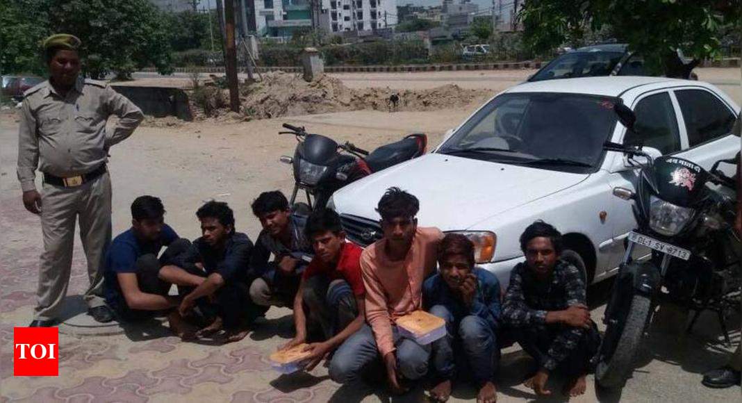 7-member-gang-of-robbers-nabbed-noida-news-times-of-india