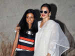 Sunaina Bhatnagar and Rekha at Dear Maya screening