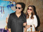 Govinda with his wife Sunita at Dear Maya screening